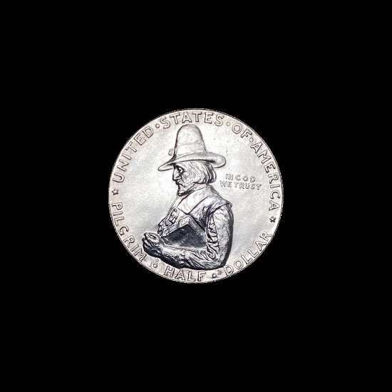 1920 Silver Pilgrim Tercentenary Half Dollar GEM BU