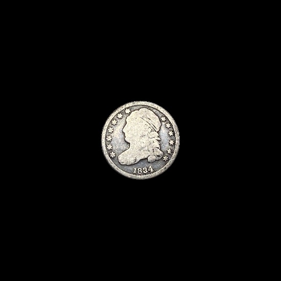 1834 Capped Bust Dime NICELY CIRCULATED