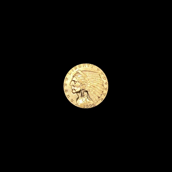 1925-D Indian Head Gold $2.50 Quarter Eagle UNCIRCULATED