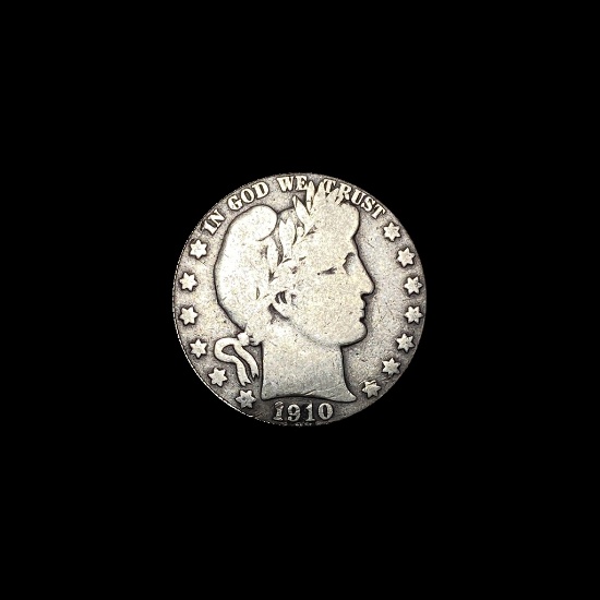 1910 Silver Barber Half Dollar NICELY CIRCULATED