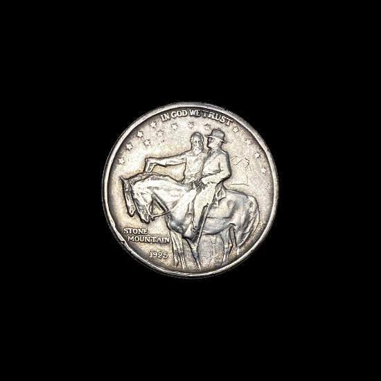 1925 Stone Mountain Silver Half Dollar CLOSELY UNCIRCULATED