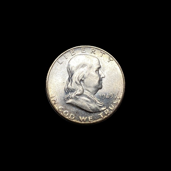 1949-S Silver Half Dollar GEM BU