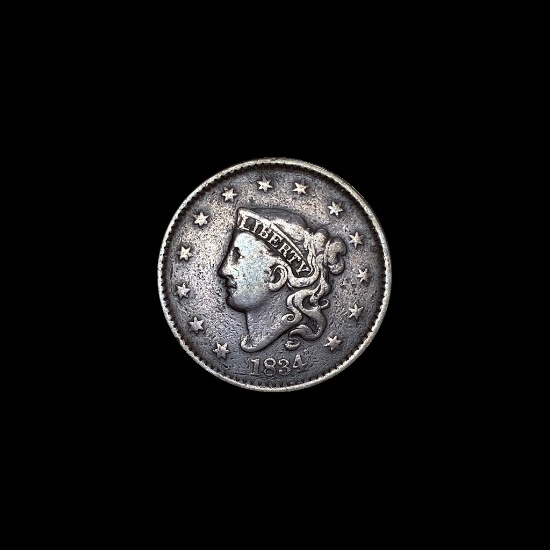 1834 Coronet Head Large Cent LIGHTLY CIRCULATED