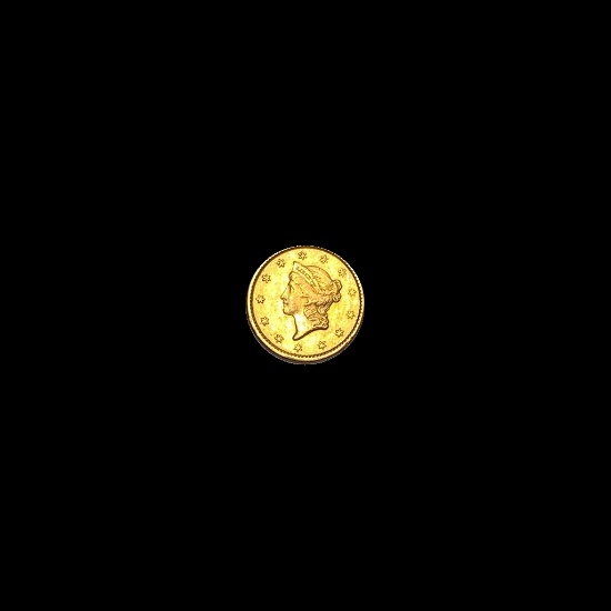 1851 Gold $1 Type 1 CLOSELY UNCIRCULATED