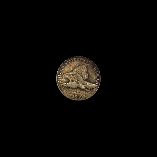 1858 Copper-Nickel Flying Eagle Cent LIGHTLY CIRCULATED