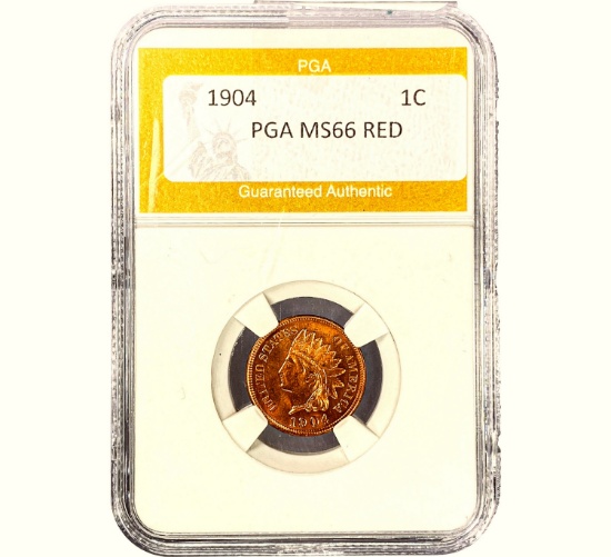 1904 Indian Head PGA MS66 RED