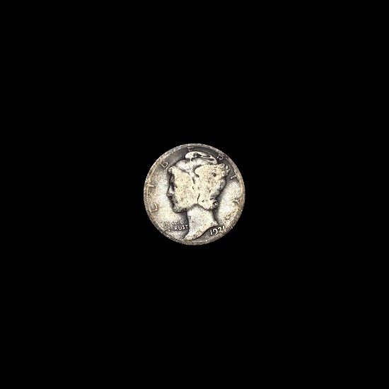 1921 Mercury Dime NICELY CIRCULATED