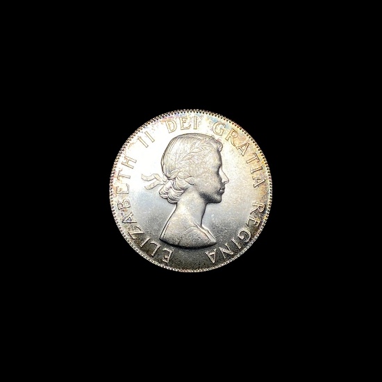 1958 Canada Silver 50 Cents GEM BU