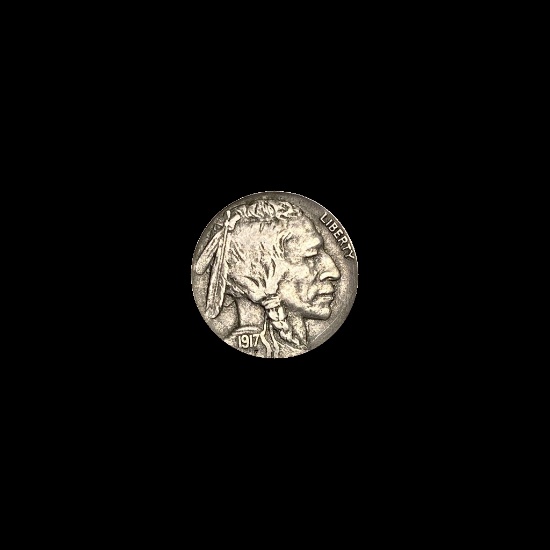 1917-D Buffalo Nickel LIGHTLY CIRCULATED