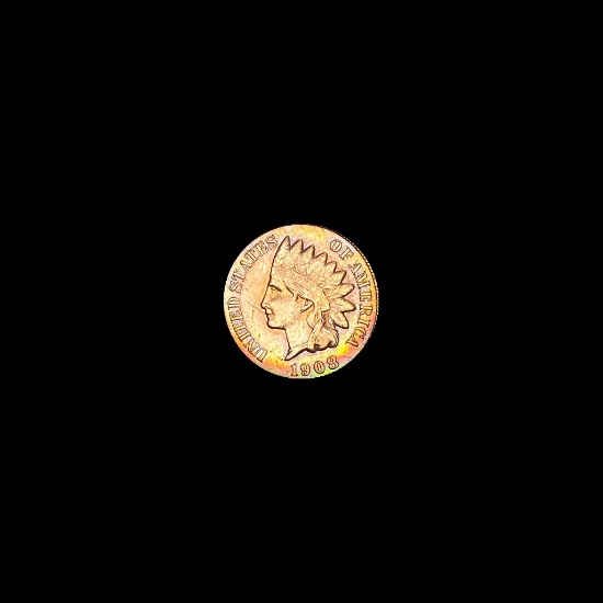 1908 Indian Head Cent CLOSELY UNCIRCULATED