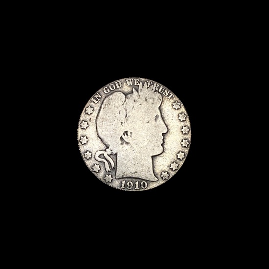 1910 Barber Half Dollar NICELY CIRCULATED