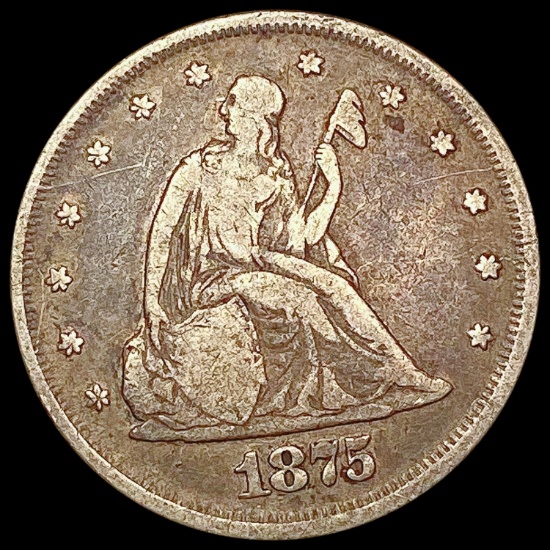 1875 Twenty Cent Piece LIGHTLY CIRCULATED