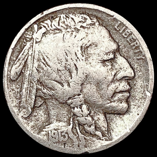 1913-D Ty 2 Buffalo Nickel LIGHTLY CIRCULATED