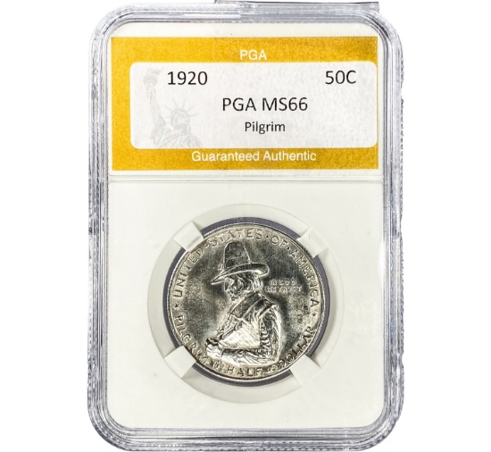 1920 Pilgrim Half Dollar PGA MS66