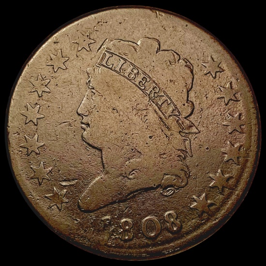 1808 Classic Head Large Cent NICELY CIRCULATED
