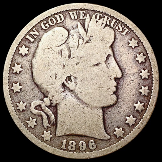 1896-O Barber Half Dollar NICELY CIRCULATED