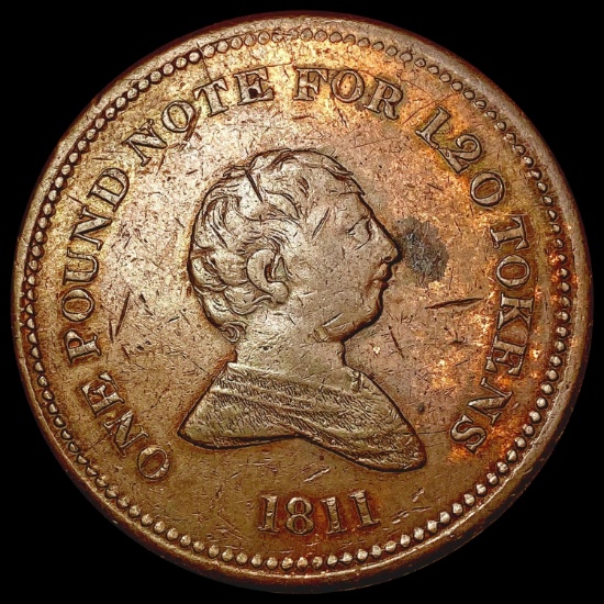 1811 Stratfordshire Bilston Copper Medal CLOSELY UNCIRCULATED