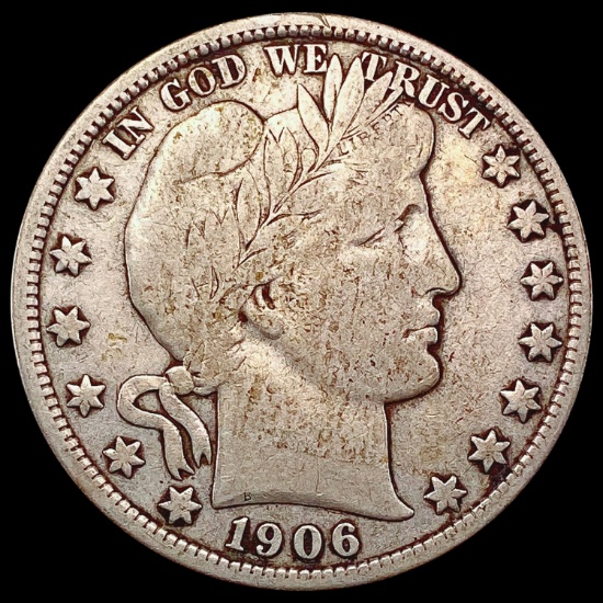 1906-D Barber Half Dollar NICELY CIRCULATED