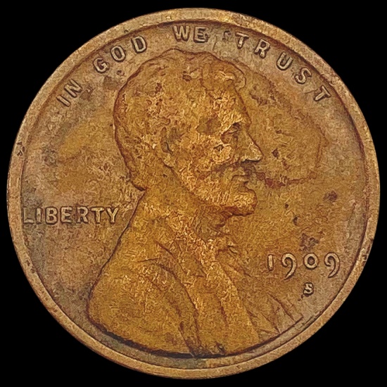 1909-S Wheat Cent NEARLY UNCIRCULATED