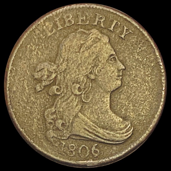 1806 Draped Bust Half Cent LIGHTLY CIRCULATED