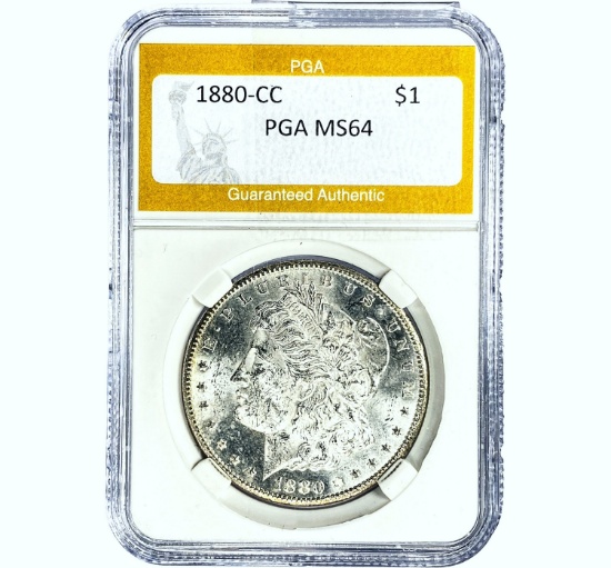 1880-CC Morgan Silver Dollar PGA MS64