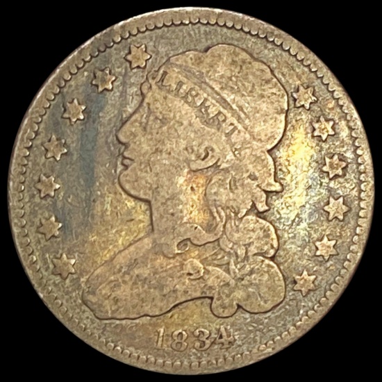 1834 Capped Bust Quarter LIGHTLY CIRCULATED