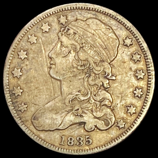 1835 Capped Bust Quarter LIGHTLY CIRCULATED