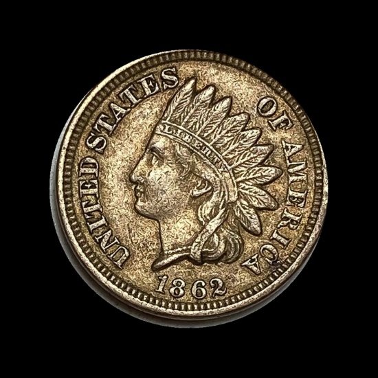 1862 Indian Head Cent CLOSELY UNCIRCULATED