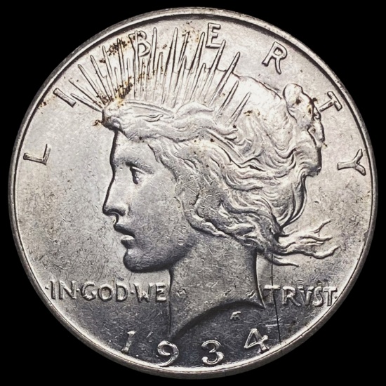 1934-S Peace Dollar CLOSELY UNCIRCULATED