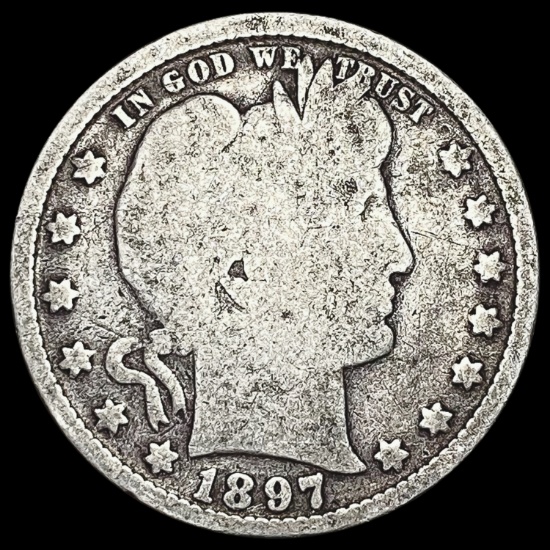 1897 Barber Quarter NICELY CIRCULATED