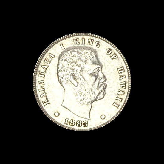 1883 Hawaii Silver Dime LIGHTLY CIRCULATED