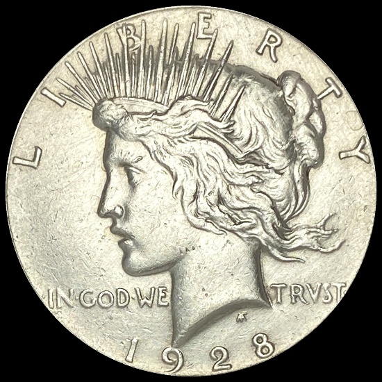 1928 Silver Peace Dollar LIGHTLY CIRCULATED