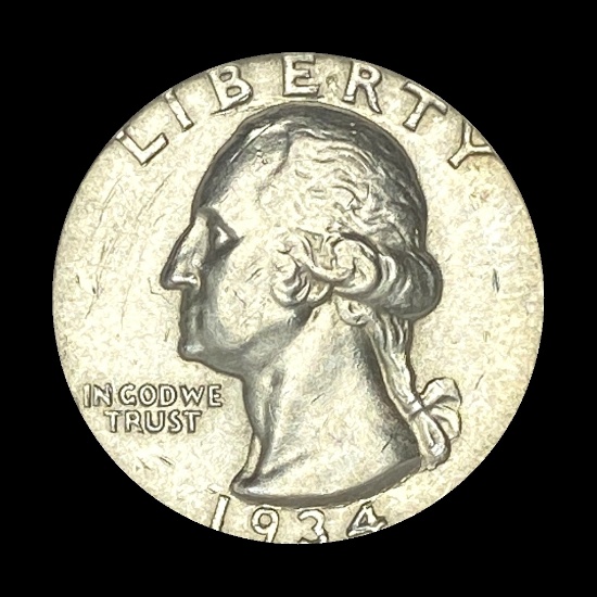 1934-D Silver Washington Quarter UNCIRCULATED