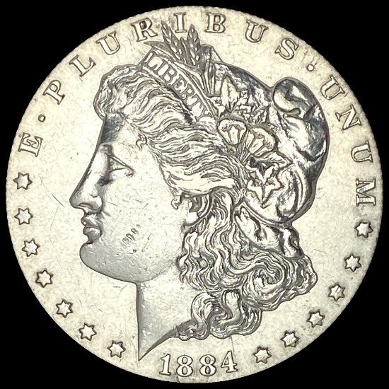 1884 Silver Morgan Dollar CLOSELY UNCIRCULATED