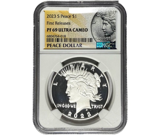 2023-S Silver Peace Dollar NGC PF69 UC