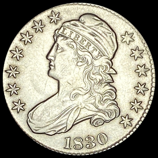 1830 Capped Bust Half Dollar CLOSELY UNCIRCULATED