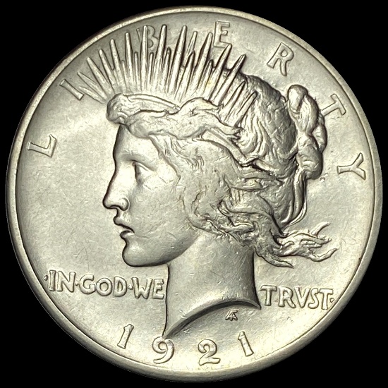 1921 Silver Peace Dollar NEARLY UNCIRCULATED