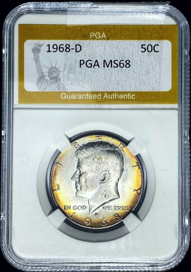 1968-D Kennedy Half Dollar PGA MS68