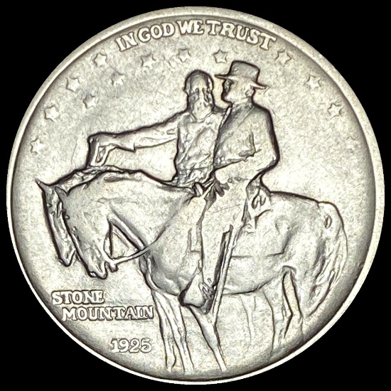 1925 Silver Half Dollar Stone Mountain LIGHTLY CIRCULATED