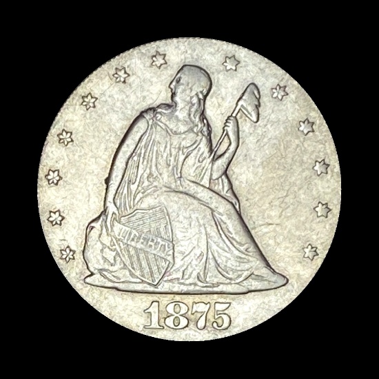 1875-S Silver Twenty Cents NEARLY UNCIRCULATED
