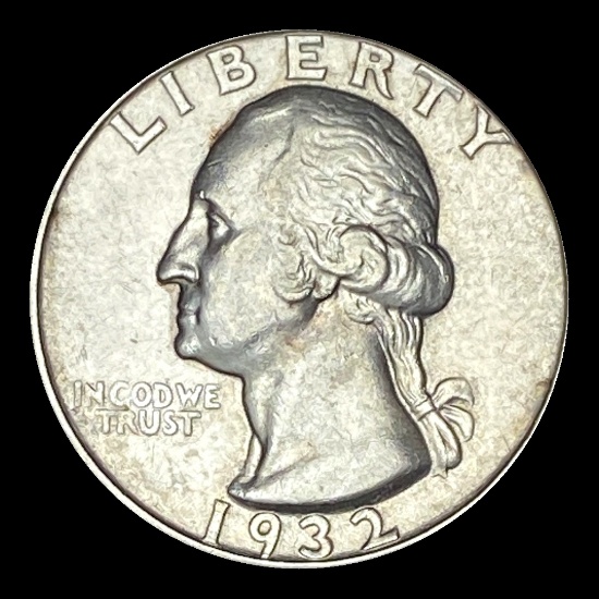 1932 Silver Washington Quarter CLOSELY UNCIRCULATED