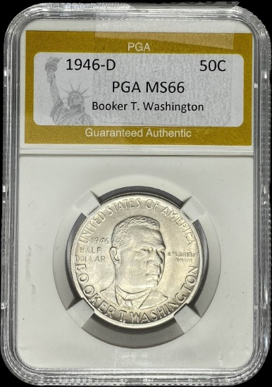 1946-D Booker T. Washington 50C PGA MS66