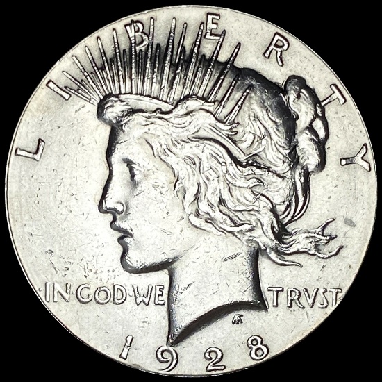 1928 Silver Peace Dollar LIGHTLY CIRCULATED