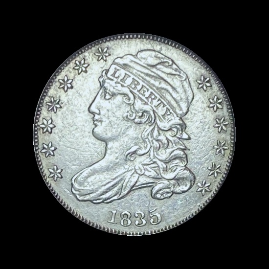 1835 Capped Bust Dime CHOICE AU