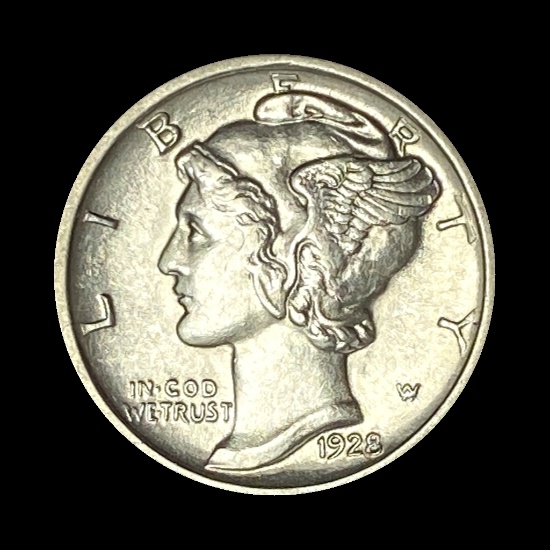 1928-D Silver Mercury Dime UNCIRCULATED