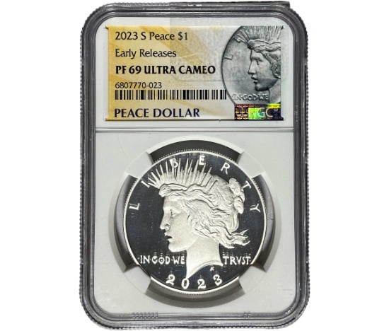 2023-S Silver Peace Dollar NGC PF69 UC