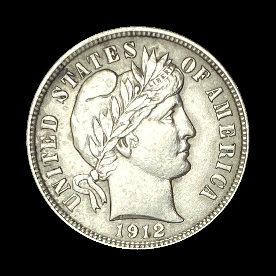 1912 Barber Dime UNCIRCULATED