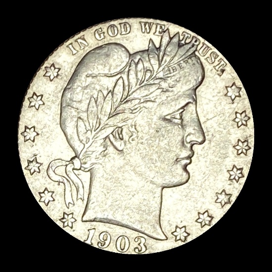 1903 Barber Silver Quarter LIGHTLY CIRCULATED