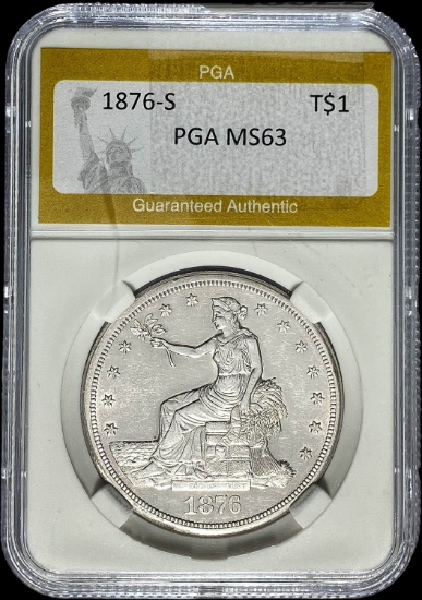 1876-S Trade Dollar PGA MS63