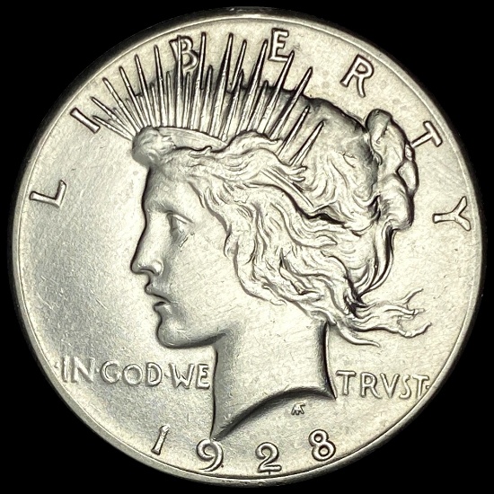 1928 Silver Peace Dollar LIGHTLY CIRCULATED